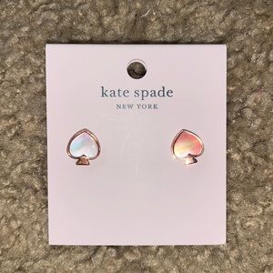 Kate Spade Mother of Pearl and Rose Gold Earrings